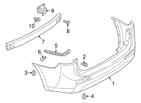Outlander BUMPER & COMPONENTS - REAR
