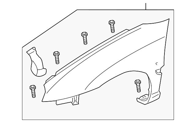 5012670AD Деталь FENDER, RIGHT