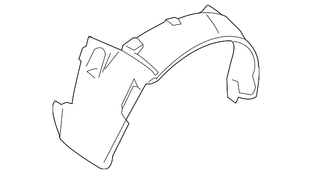 5008676AB Деталь FENDER LINER, RIGHT