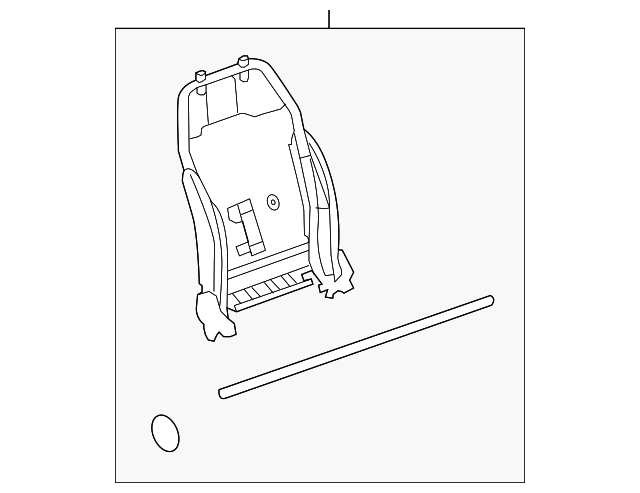 25807067 Деталь SEAT BACK FRAME
