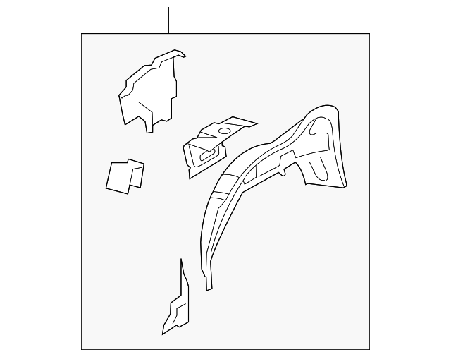 GM9A-71-150E Деталь WHEELHOUSE ASSY, LEFT