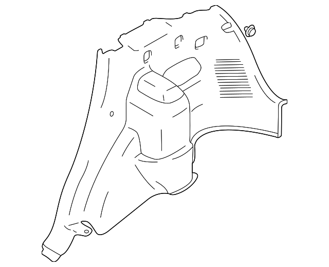 7617054GA0P4Z Деталь LOWER QTR TRIM, RIGHT