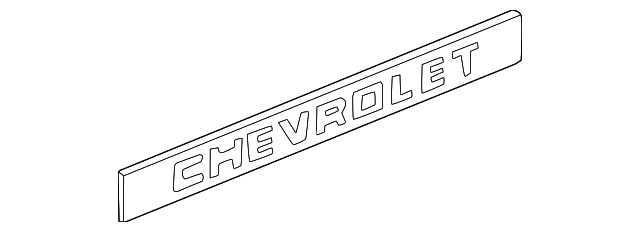 15552340 TAIL GATE LOGO