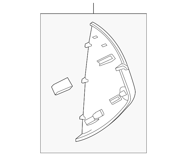 92458257 Деталь SIDE COVER, RIGHT