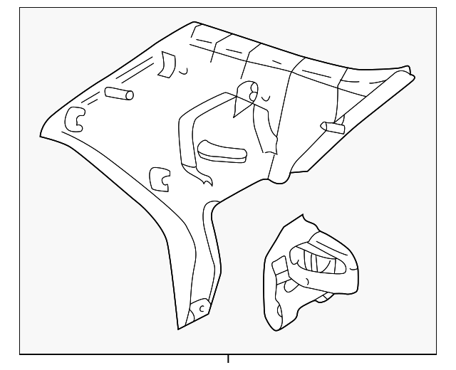 GD7A68250C80 Деталь QTR PILLAR TRIM, RIGHT
