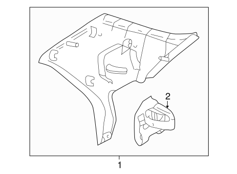 626 INTERIOR TRIM - QUARTER PANELS