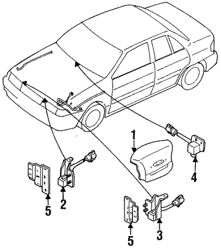 Escort AIR BAG COMPONENTS