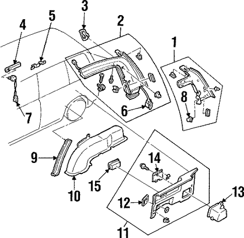 MPV INTERIOR TRIM - QUARTER PANELS