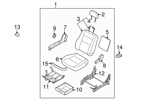 Sorento FRONT SEAT COMPONENTS