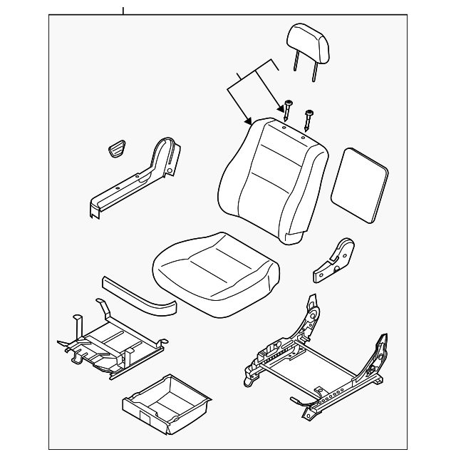 88002-3E071FC4 Деталь SEAT ASSY, RIGHT