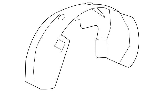 22860094 Деталь FENDER LINER, RIGHT