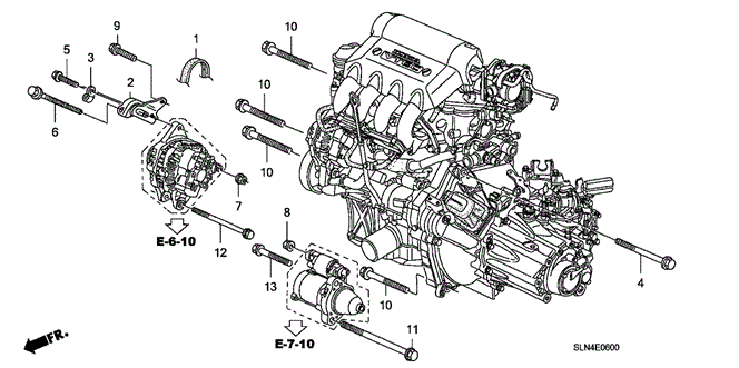ENGINE/ALTERNATOR BRACKET for 2008 Honda FIT #1