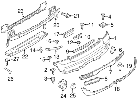 Cooper BUMPER & COMPONENTS - REAR