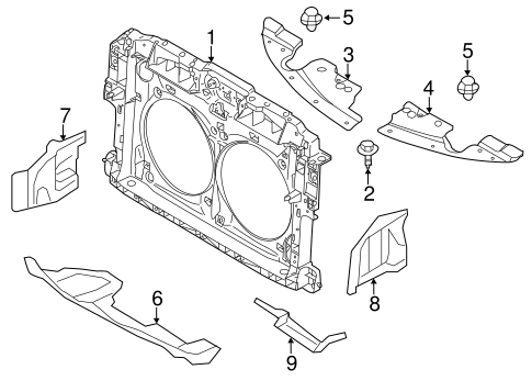 Murano RADIATOR SUPPORT