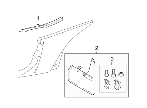 Beetle EXTERIOR TRIM - QUARTER PANEL