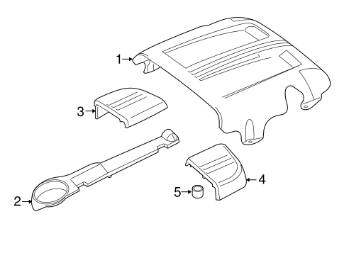 C63 AMG S ENGINE APPEARANCE COVER