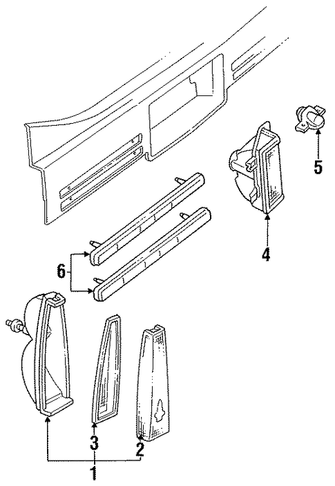 DeVille BACKUP LAMPS
