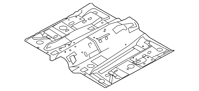 BBM4-53-601A Деталь FRONT FLOOR PAN