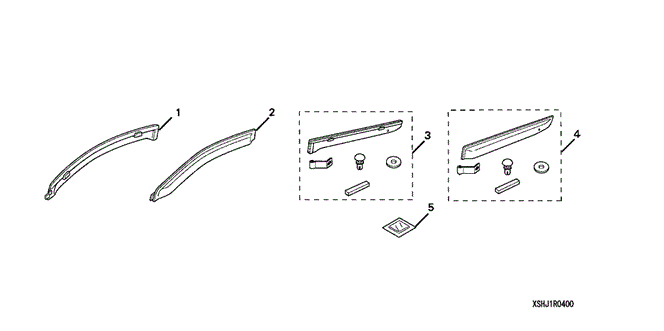 ACCESSORIES/DOOR VISOR for 2008 Honda ODYSSEY #1