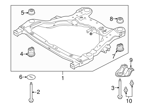 Explorer CROSSMEMBERS & COMPONENTS