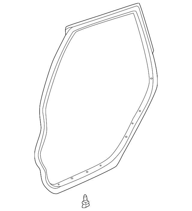 67872-01060 Деталь DOOR W'STRIP, LEFT