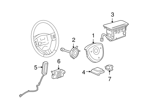 Uplander AIR BAG COMPONENTS