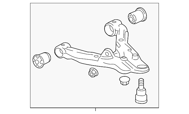 23490421 LOWER CNTRL ARM, LEFT