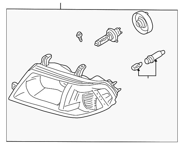 MR551960 Деталь HEADLAMP ASSY, RIGHT