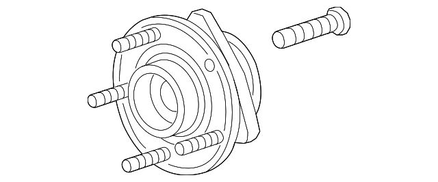 13507304 Деталь HUB & BEARING, LEFT