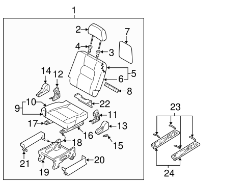 Sedona REAR SEAT COMPONENTS 2