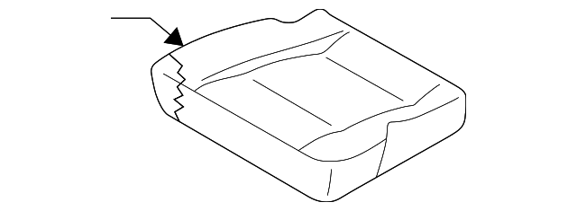 6K54J-57510442 Деталь SEAT CUSHION, LEFT