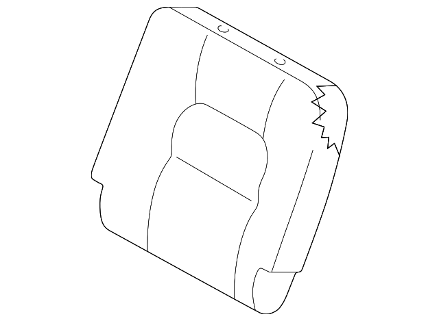 6K54J-57530442 Деталь SEAT BACK, LEFT