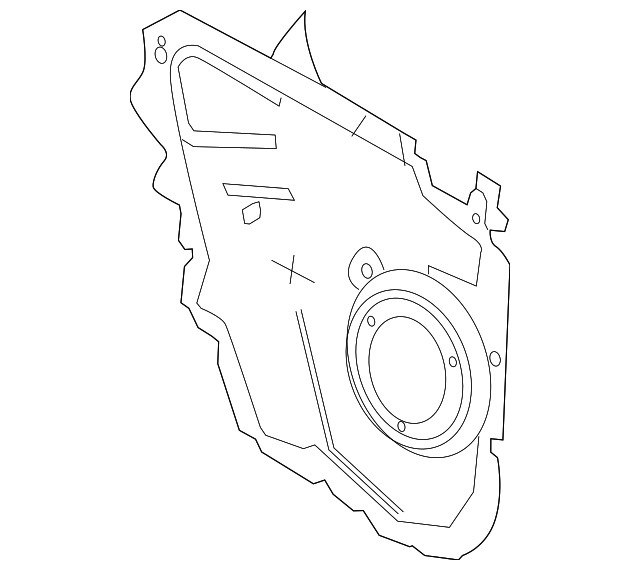 5152128AB Деталь WATER SHIELD, RIGHT