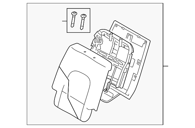 89400-3J050-R7D Деталь SEAT BACK ASSY, RIGHT