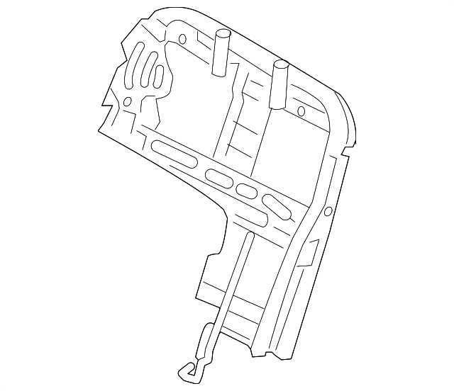89410-3J050 Деталь SEAT BACK FRAME, RIGHT