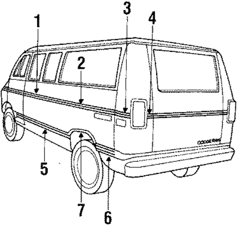 B150 EXTERIOR TRIM - SIDE PANEL 2