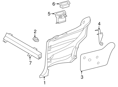 CLK320 INTERIOR TRIM - QUARTER PANELS 2