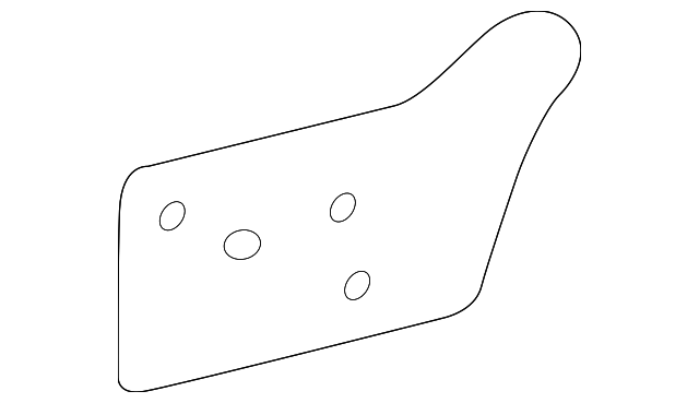 208-720-09-54 Деталь WATER SHIELD, LEFT