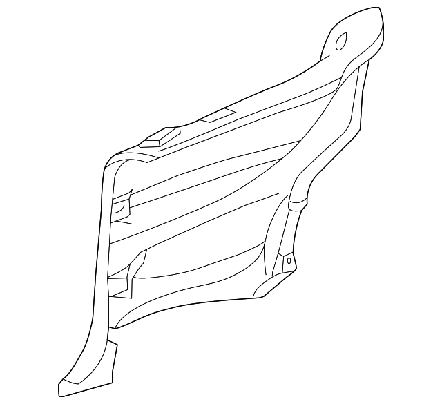 208-690-69-25-8G70 Деталь LOWER TRIM PANEL, LEFT