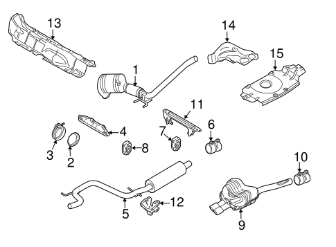 Jetta EXHAUST COMPONENTS