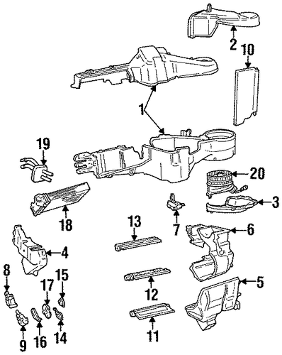 Grand Caravan HEATER COMPONENTS