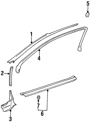 Celica INTERIOR TRIM - PILLARS
