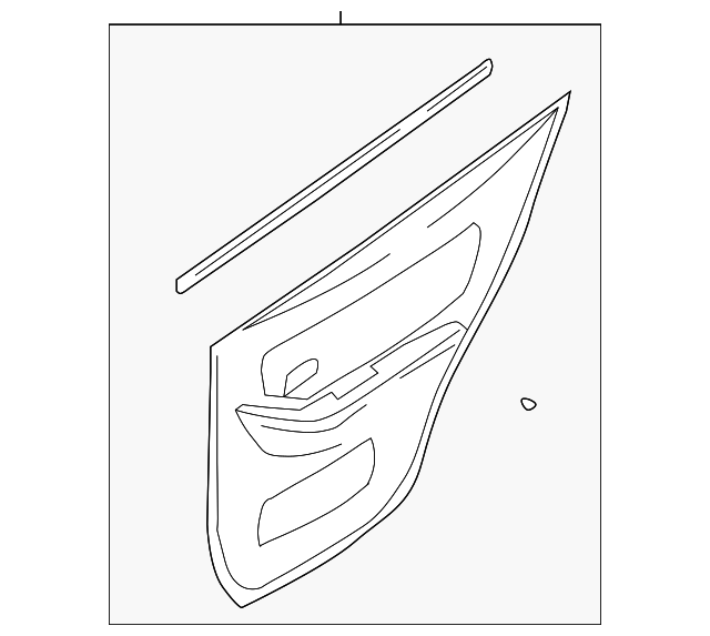 83301-2D340-LT Деталь DOOR TRIM PANEL, LEFT