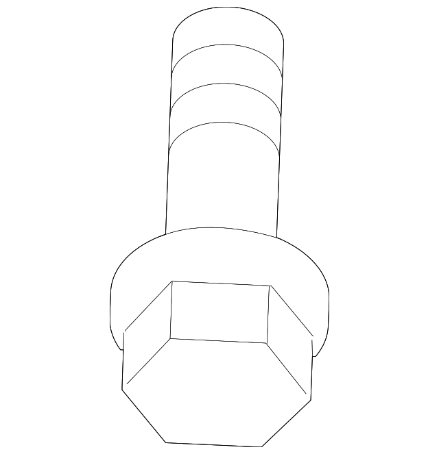 11610915 Деталь FT LWR CNTL ARM BOLT, LEFT