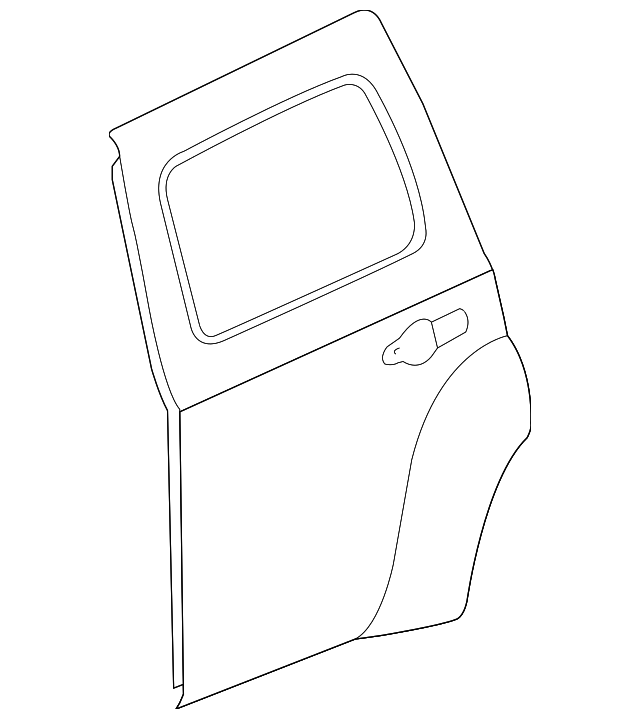 20915591 Деталь DOOR SHELL, LEFT