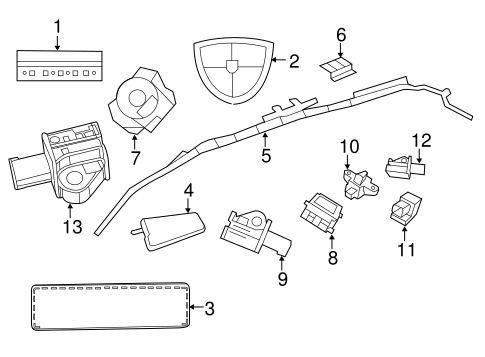 Routan AIR BAG COMPONENTS