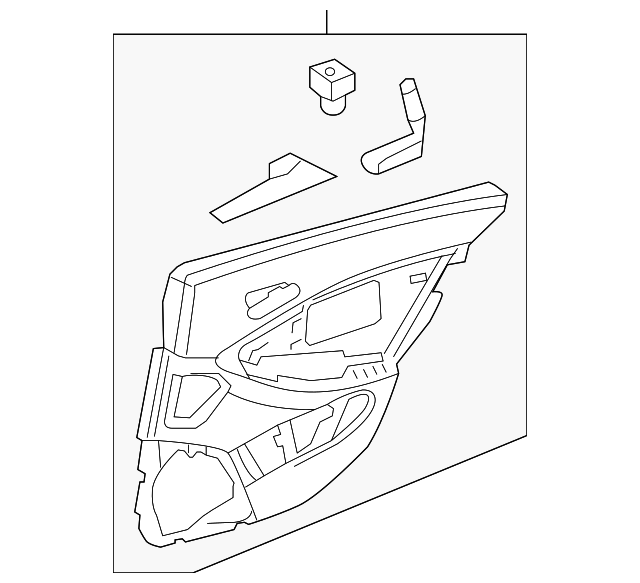 219-730-38-62-8K62 DOOR TRIM PANEL, RIGHT