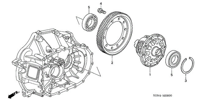 ACCORD COUPE MT DIFFERENTIAL (L4)