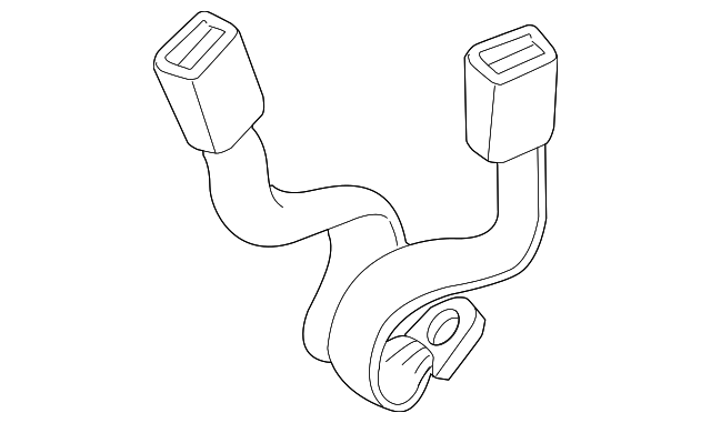 7000B199 Деталь OUTER BUCKLE, LEFT