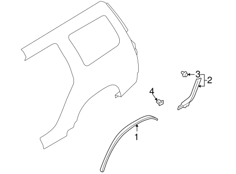 Forester EXTERIOR TRIM - QUARTER PANEL
